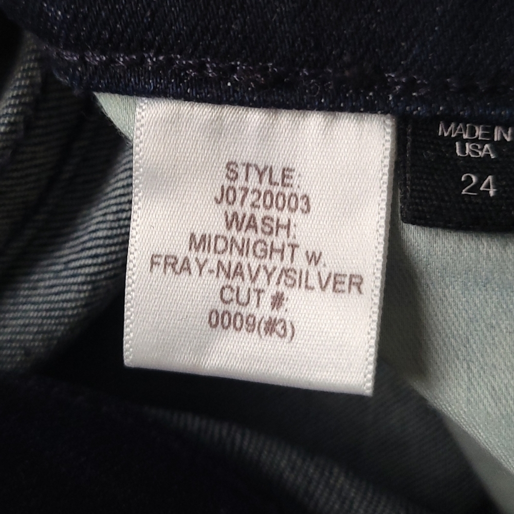 Veronica Beard Jeans Carolyn High Waist Side Tux Stripe Baby Bell 24 - Picture 7 of 12